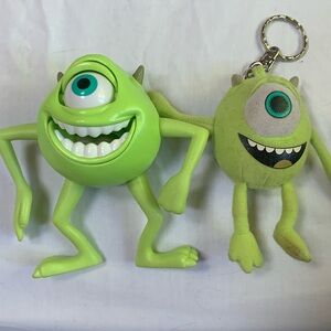 Mike wazowoski figurine and keychain